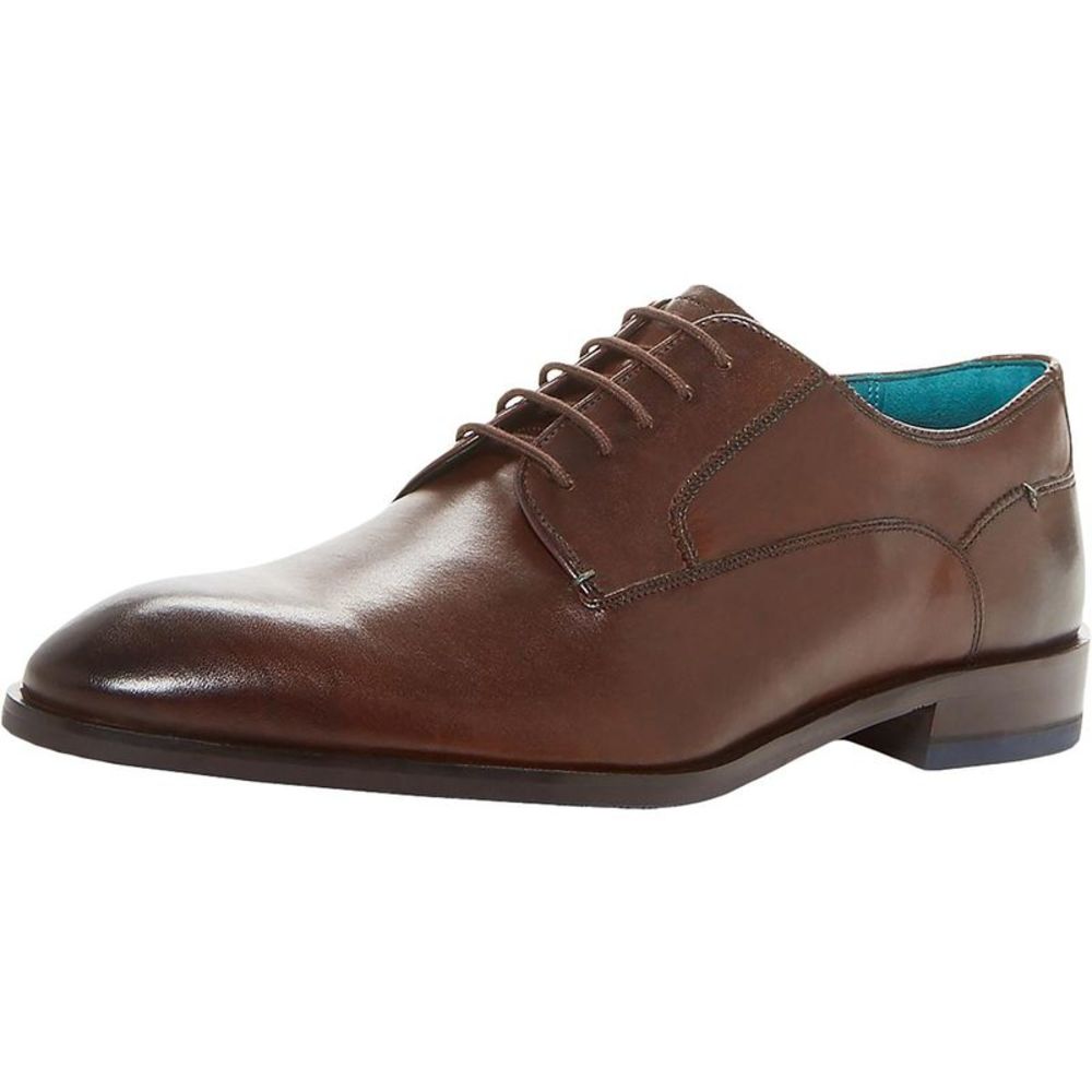Ted Baker Mens Parals Brown Leather Lc Derby Shoes NWOB